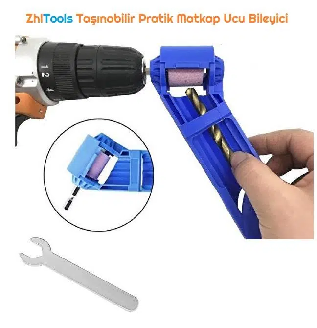 Zhltools Taşınabilir Pratik Matkap Ucu Bileyici