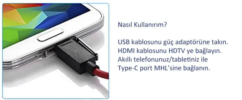 Zhltools Type-C to 4K HDMI Görüntü Aktarıcı Kablo CBL59 2Metre Zhltools Type-C to 4K HDMI Görüntü Aktarıcı Kablo CBL59 2Metre