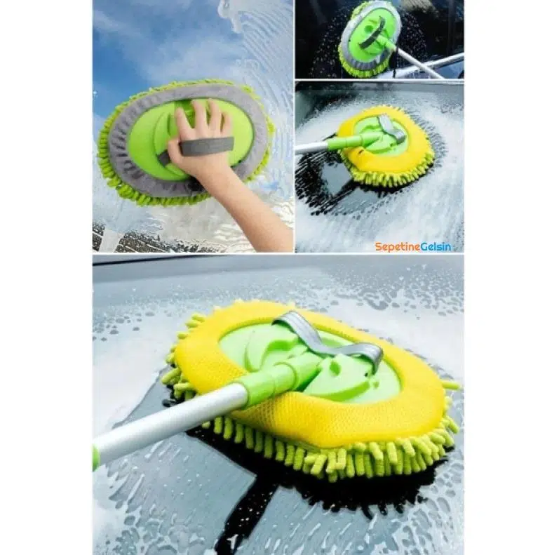 Sepetinegelsin Yedek Bezli Mikrofiber Araba Yıkama Fırçası Sepetinegelsin Yedek Bezli Mikrofiber Araba Yıkama Fırçası
