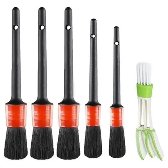 Zhltools İç Ve Dış Temizlik İçin 5+1 Detaylı Araç Oto Temizlik Bakım Fırça Seti